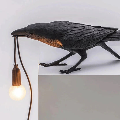 Crow Wall & Raven Table Lamps with Brightness Adjustable Edison Bulb at $42.95 from Truemartin