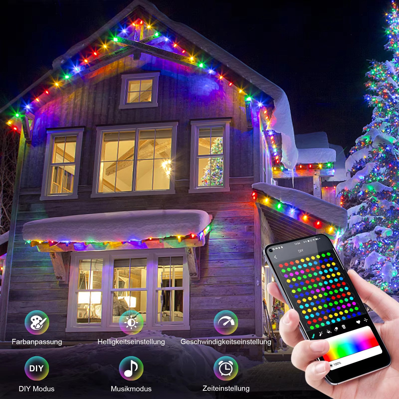 Light With Bluetooth APP and Remote control For Xmas tree at $12.97 only from Truemartin