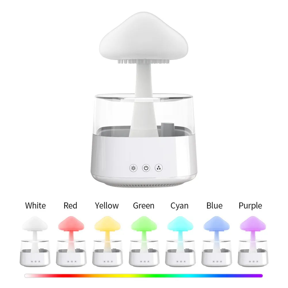 Rain Cloud Humidifier Night Light with 7 Changing Colors at $39.97 from Truemartin