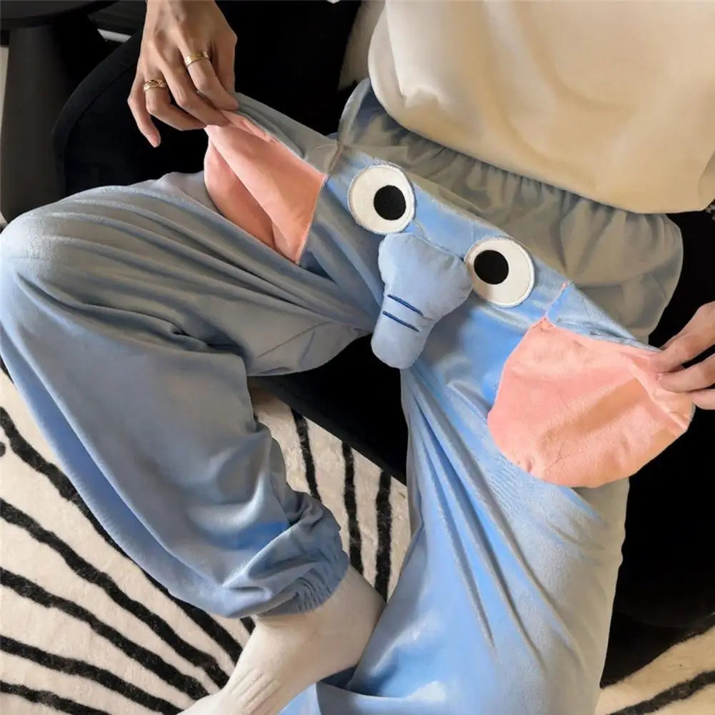 3D Ears Trunk Cartoon Lovely Elephant Loose Casual Plush Sleepwear at $25.97 from Truemartin