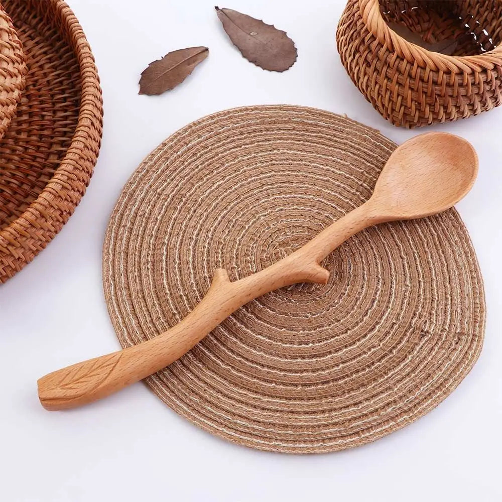 BRANCH SHAPED WOODEN SPOONS at $11.47 only from Truemartin