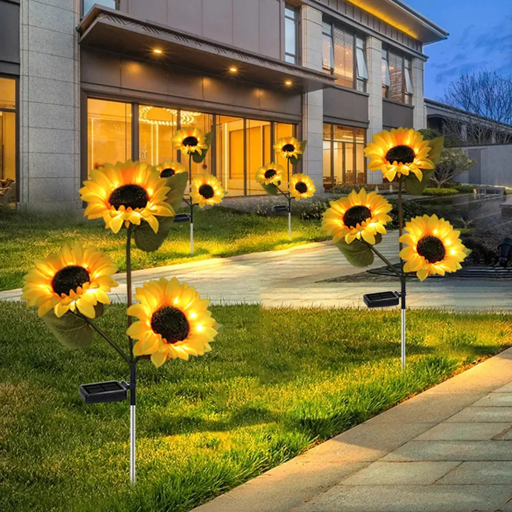 Sunflower Waterproof Solar Led Garden Lights at $14.97 only from Truemartin