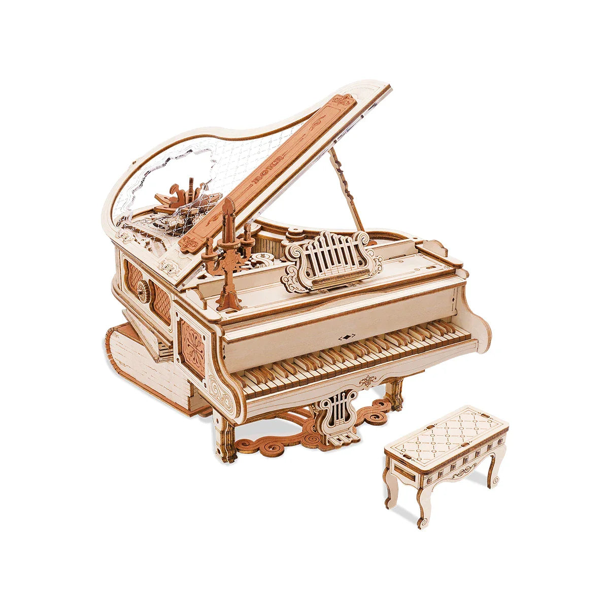 MAGIC PIANO MECHANICAL MUSIC BOX 3D Wooden Puzzle at $86.95 from Truemartin