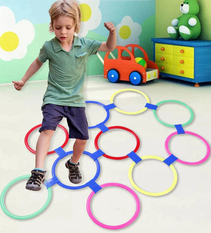 Lattice Jump Ring Set Game with 10 Hoops 10 Connectors for Park Boys Girls at $19.97 only from Truemartin