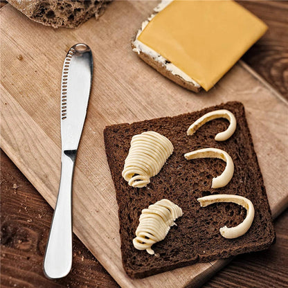 Butter Knife Holes Cheese Dessert Stainless Steel Jam Knife at $9.97 only from Truemartin