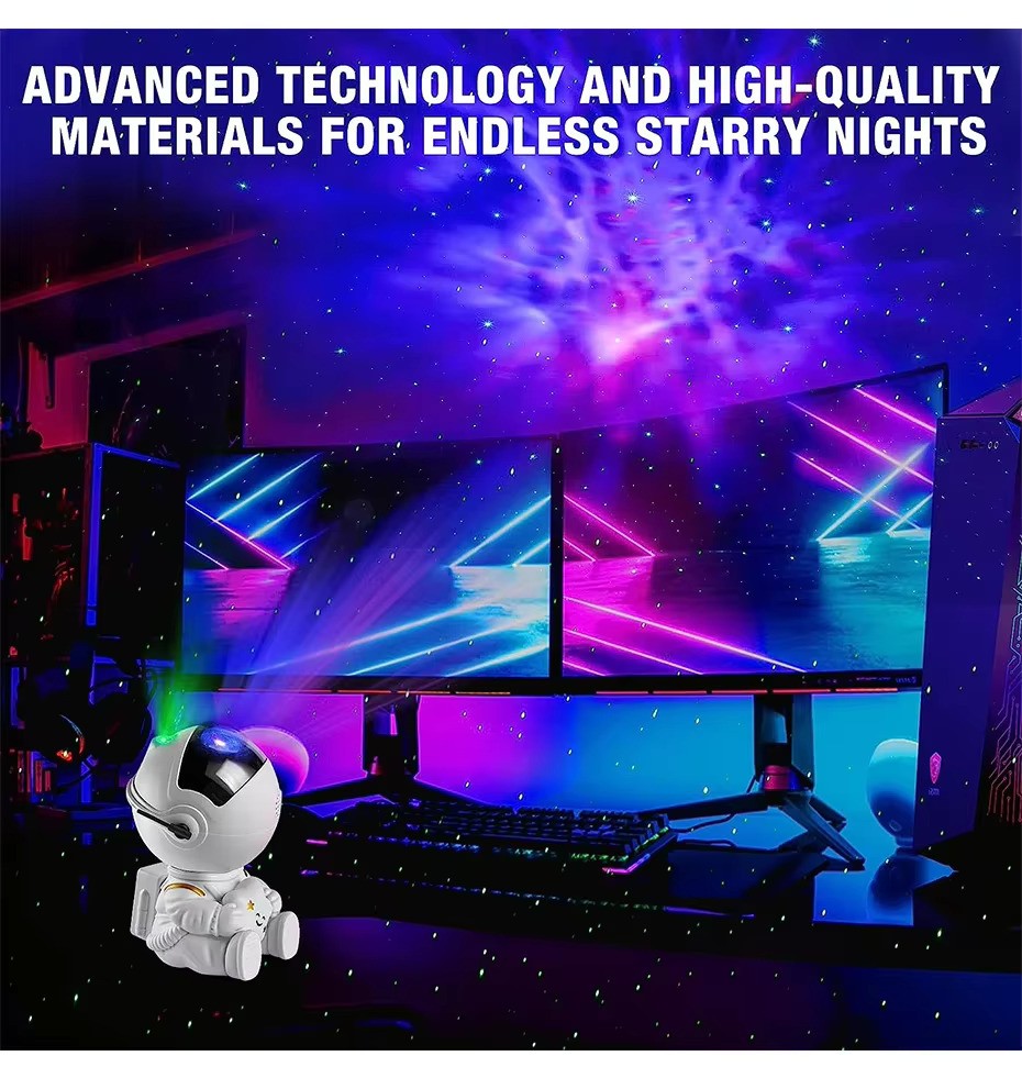 Galaxy Star Astronaut Projector LED Night Light Starry Sky Projector at $22.97 only from Truemartin