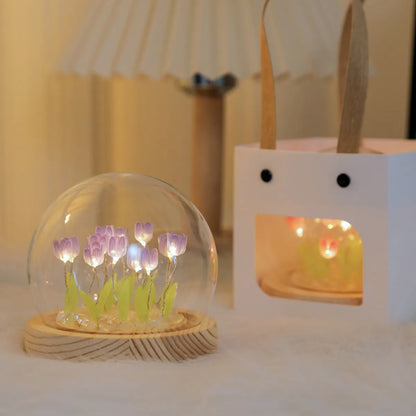 Simulation Tulip LED Nightlight Handmade Bedside Lamp at $19.97 only from Truemartin