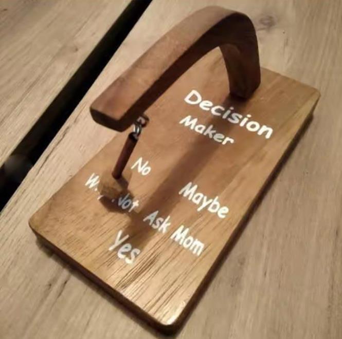 Decision Maker Magnetic Pendulum Wood at $18.95 from Truemartin