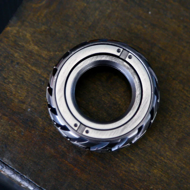 Stainless Steel Motorcycle Tire Fidget Ring at $29.47 only from Truemartin