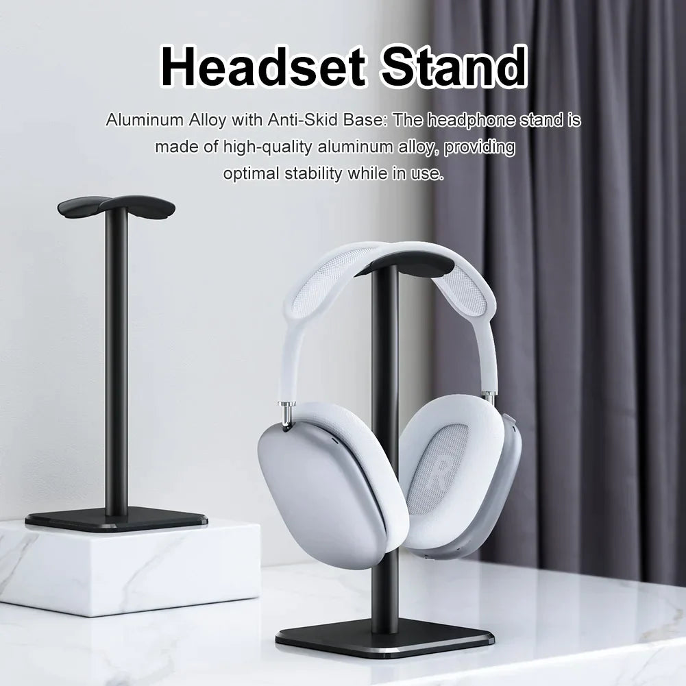 Aluminium Alloy Headphone Stand Holder Space Saving Gaming Headset Stand at $14.97 only from Truemartin