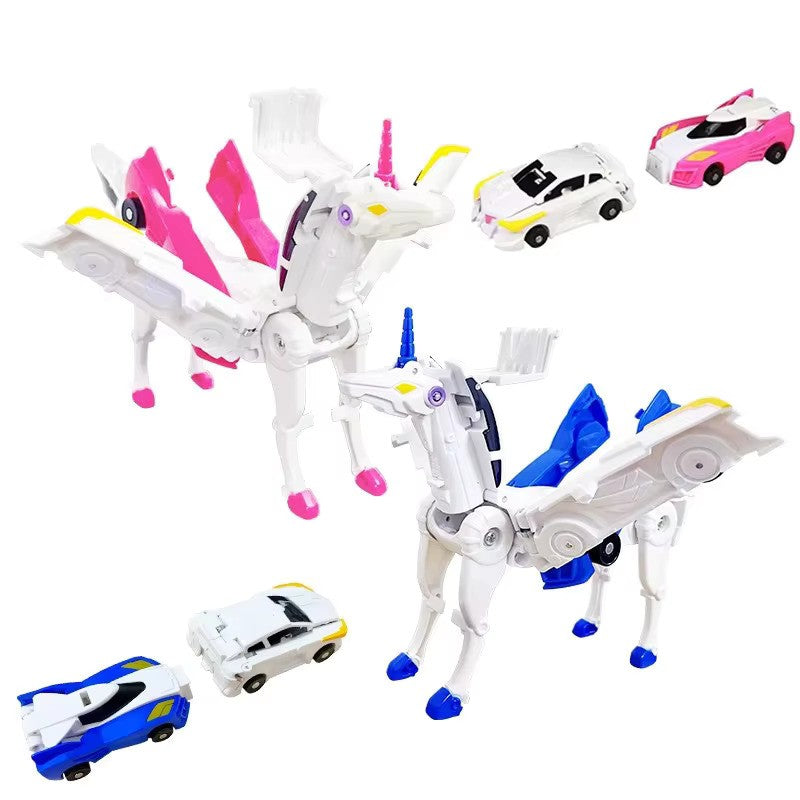 Unicorn Transforming Action Robot Car Toy