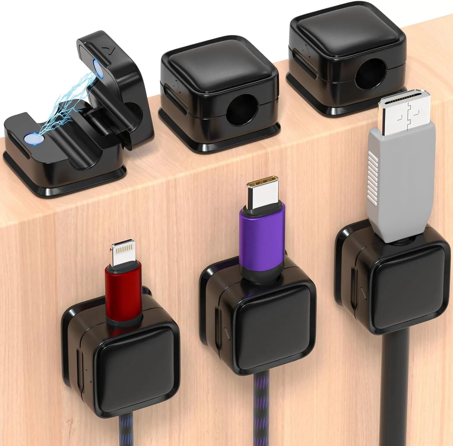 Magnetic Cable Organiser Clips Cable Management Wire Manager at $7.97 from Truemartin