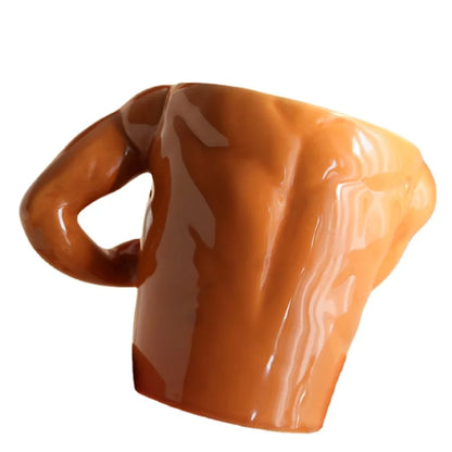 Creative Muscle Man Mug Ceramic Coffee Cup Ceramic Mug Creative Personality Water Cup