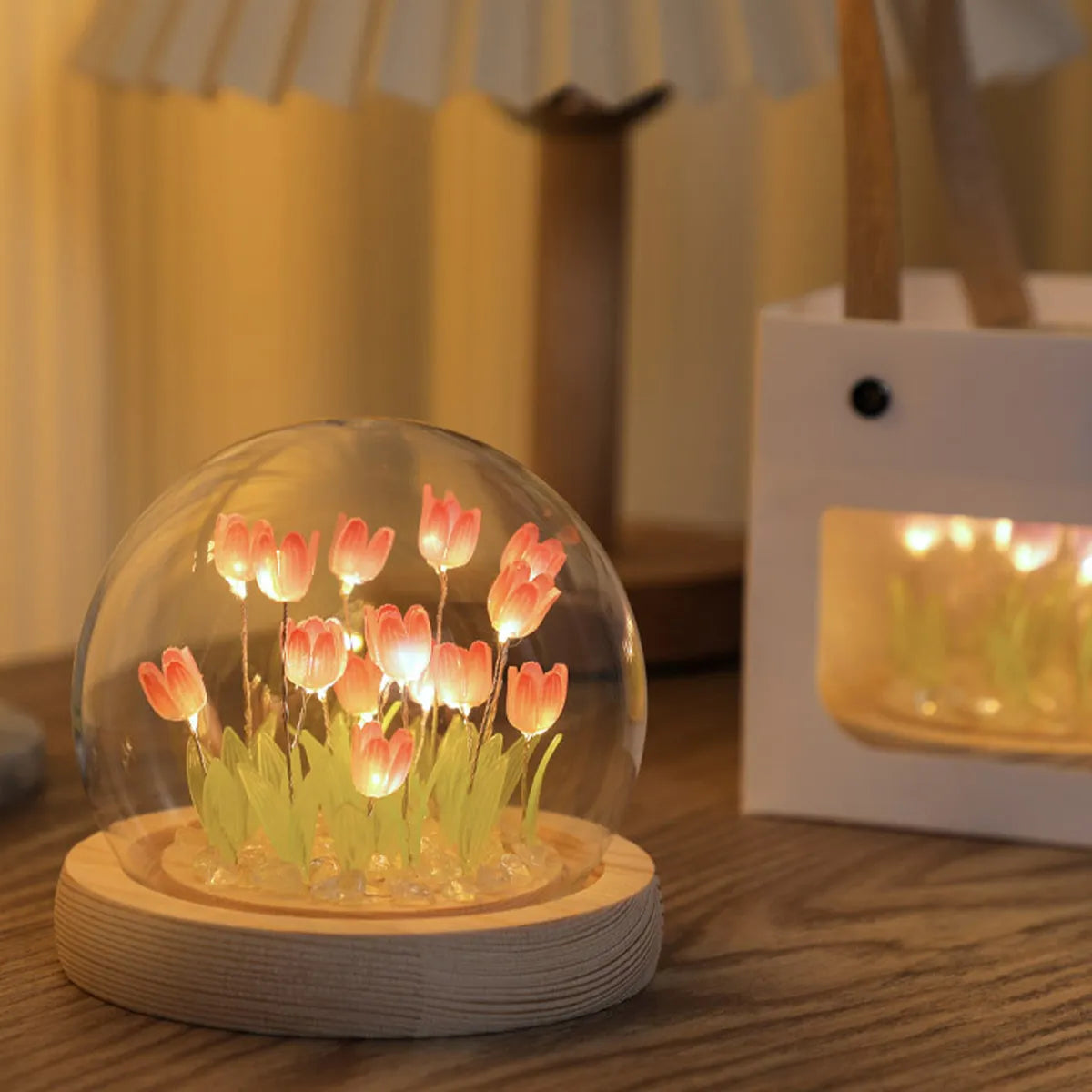 Simulation Tulip LED Nightlight Handmade Bedside Lamp at $19.97 only from Truemartin