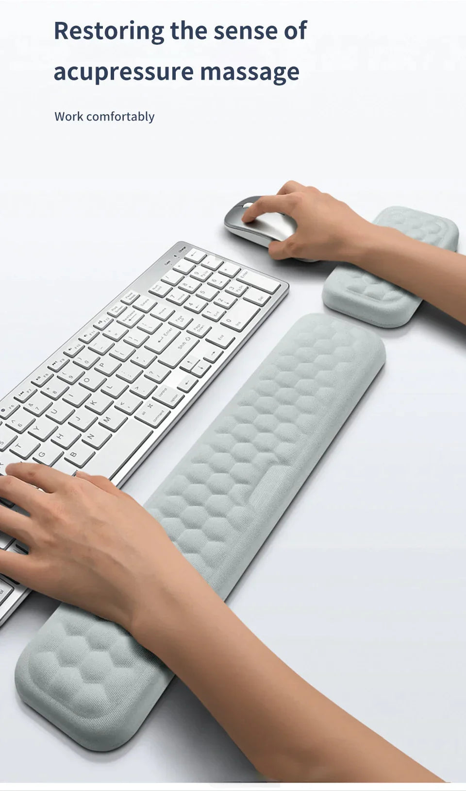 Ergonomic Keyboard Mouse Wrist Rest Pad at $19.97 only from Truemartin