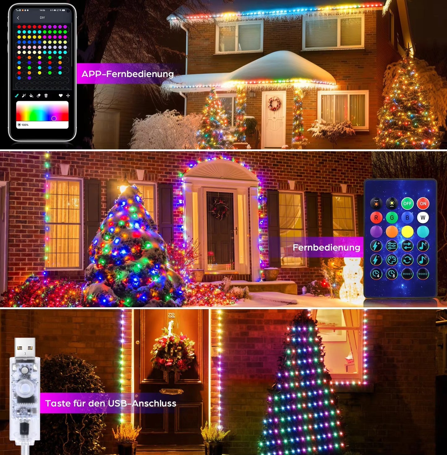 Light With Bluetooth APP and Remote control For Xmas tree at $12.97 only from Truemartin