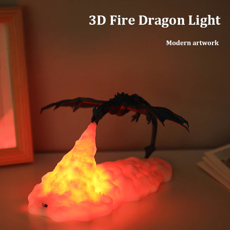 3D Printed Dragon Night Light LED Night Lamp at $39.80 from Truemartin