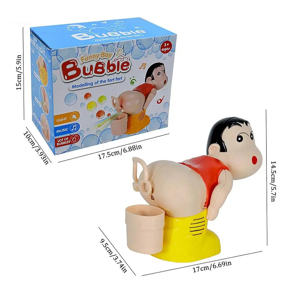 Children Cute Cartoon Fart Bubble Machine Automatic Bubble Blowing at $15.97 from Truemartin