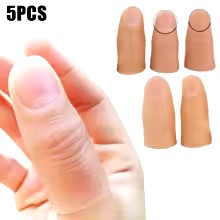 5pcs Thumb Magic Trick Fake Soft Tip