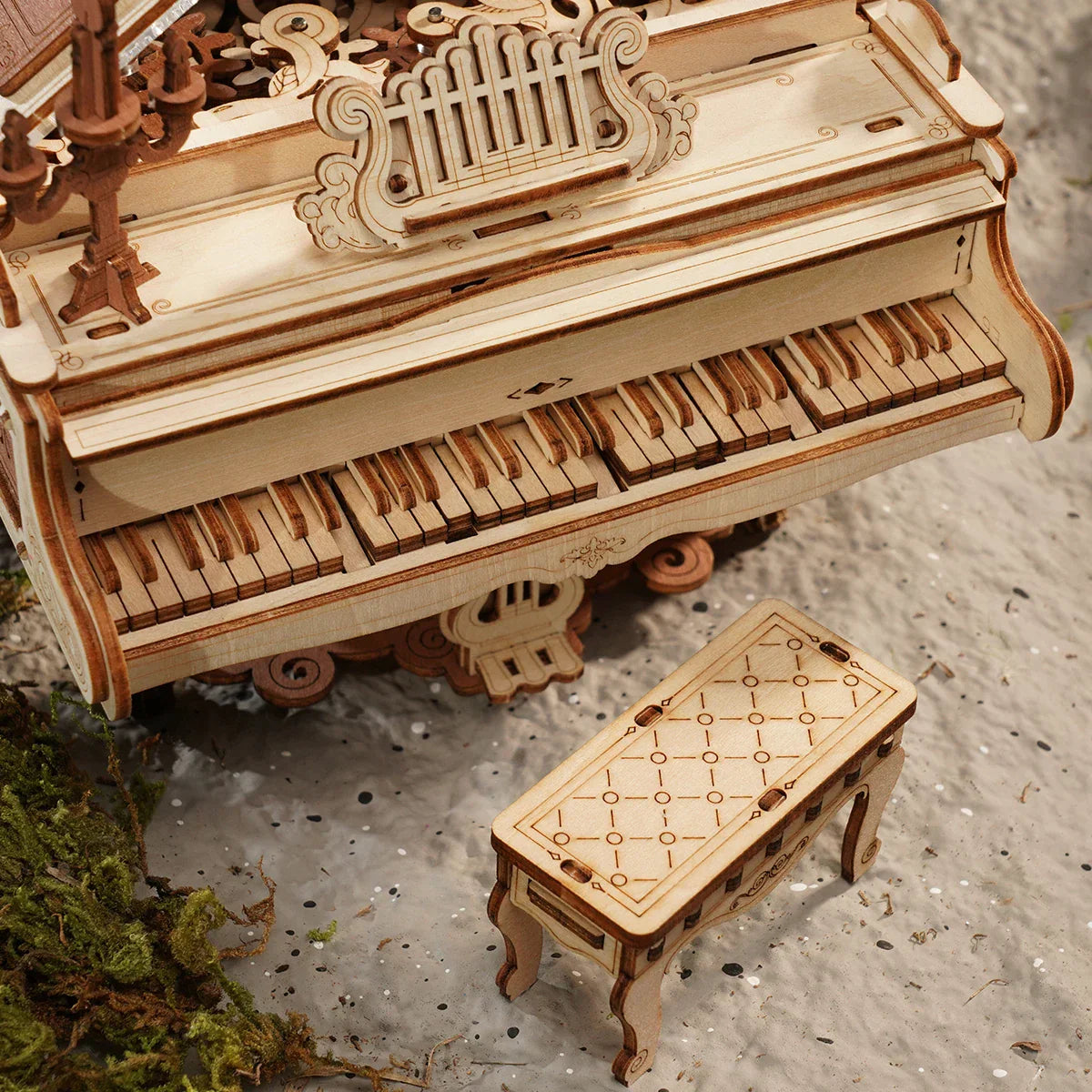 MAGIC PIANO MECHANICAL MUSIC BOX 3D Wooden Puzzle at $86.95 from Truemartin