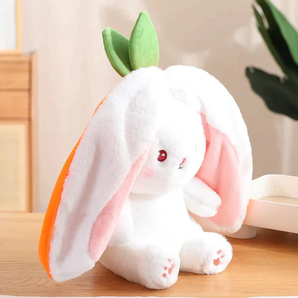 Cute Rabbit Doll Carrot Strawberry Plush Pillow Transform to Bunny at $12.97 only from Truemartin