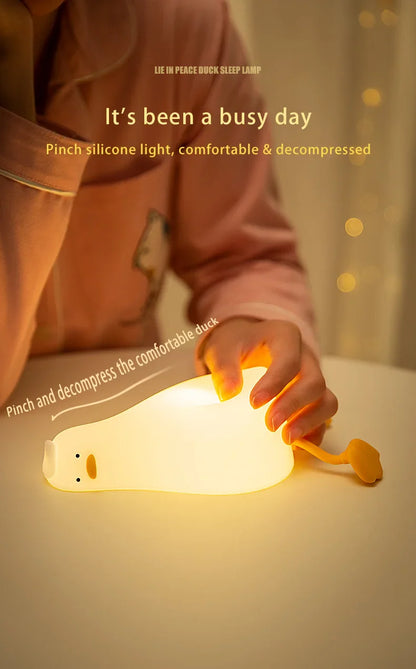 Rechargeable Silicone Squishy Duck Lamp at $19.97 from Truemartin