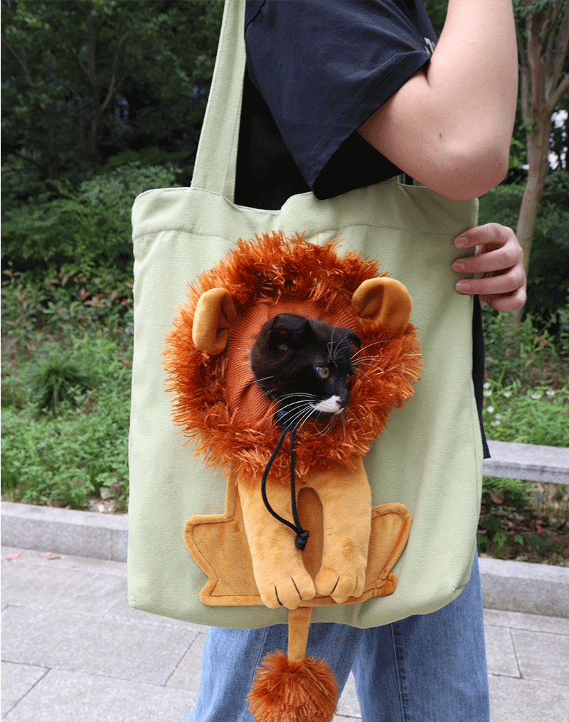 Exposed Head Lion Shape Pet Bag at $24.97 from Truemartin