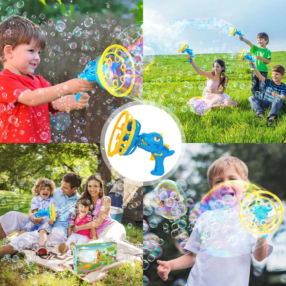 Bubble Gun Bubble Machine Dinosaur Bubble Machine at $19.97 from Truemartin