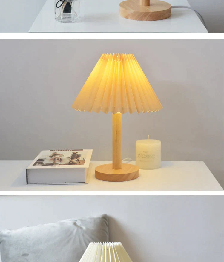 Korean Retro Pleated Table Lamp at $29.97 only from Truemartin