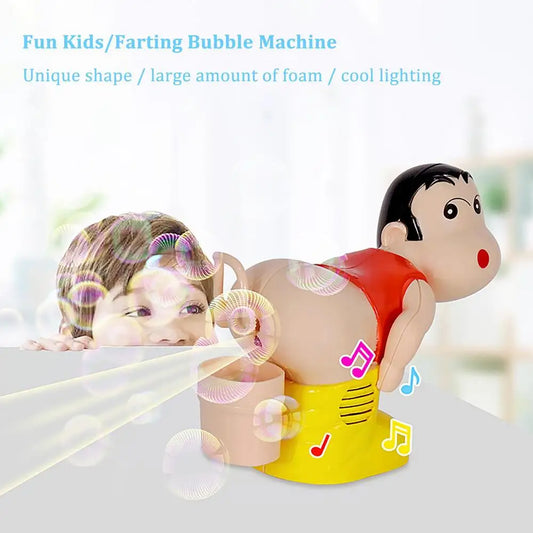 Children Cute Cartoon Fart Bubble Machine Automatic Bubble Blowing at $15.97 from Truemartin