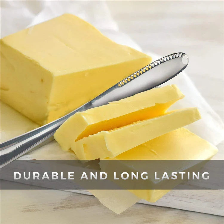 Butter Knife Holes Cheese Dessert Stainless Steel Jam Knife at $9.97 only from Truemartin