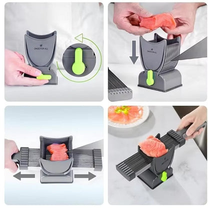 Manual Stainless Steel Fresh Meat Cutter Chopper for Meat Slicing Strips