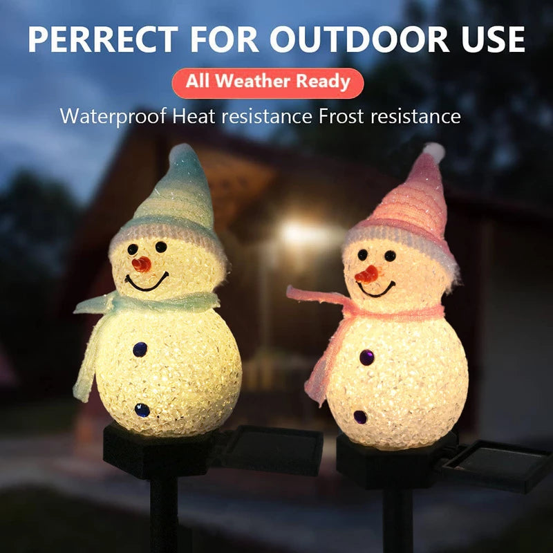 Snowman Christmas Decoration Waterproof Solar Led Light at $19.98 from Truemartin