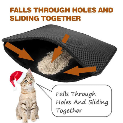 Waterproof Pet Cat Litter Mat EVA Double Layer at $14.97 from Truemartin