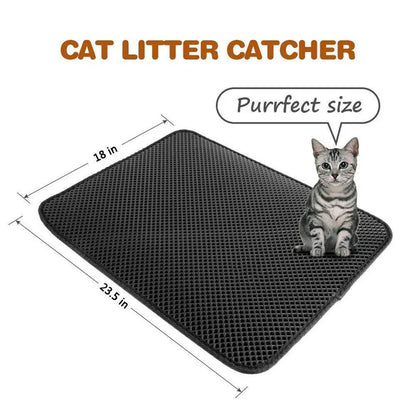 Waterproof Pet Cat Litter Mat EVA Double Layer at $14.97 from Truemartin