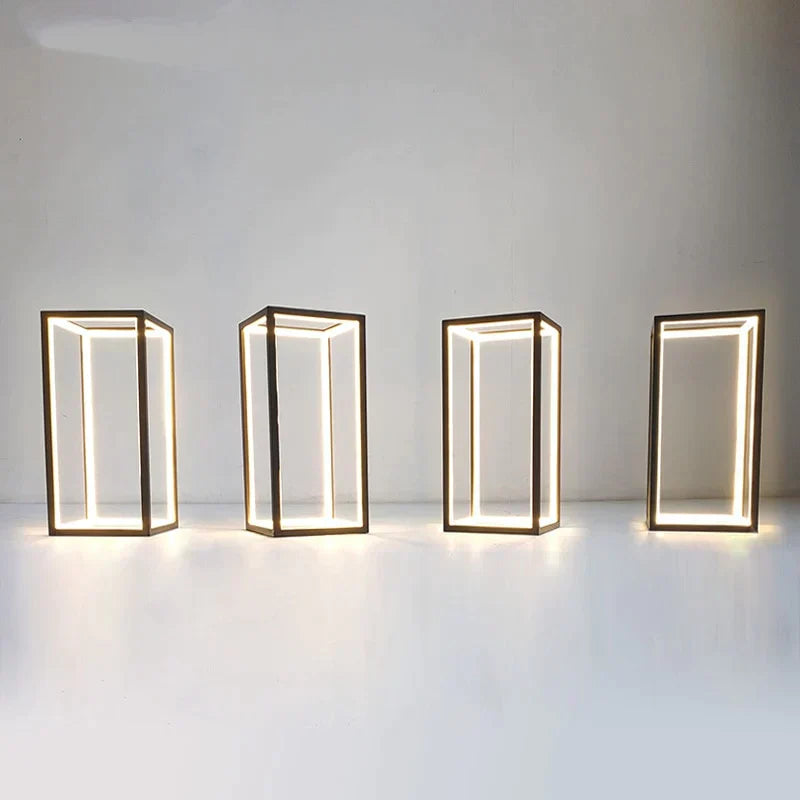 Modern Bar Table Lamp Led Line Lamp Cuboid Rectangle LED Lights